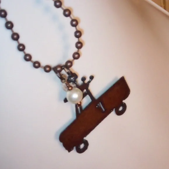 Vintage Pickup Truck Necklace - Picture 5 of 10